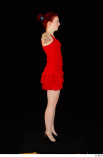 Vanessa Shelby red dress standing t poses whole body 0003.jpg